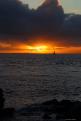 2016 1564 - (Arzon) Coucher de soleil sur Quiberon depuis le Petit Mousse