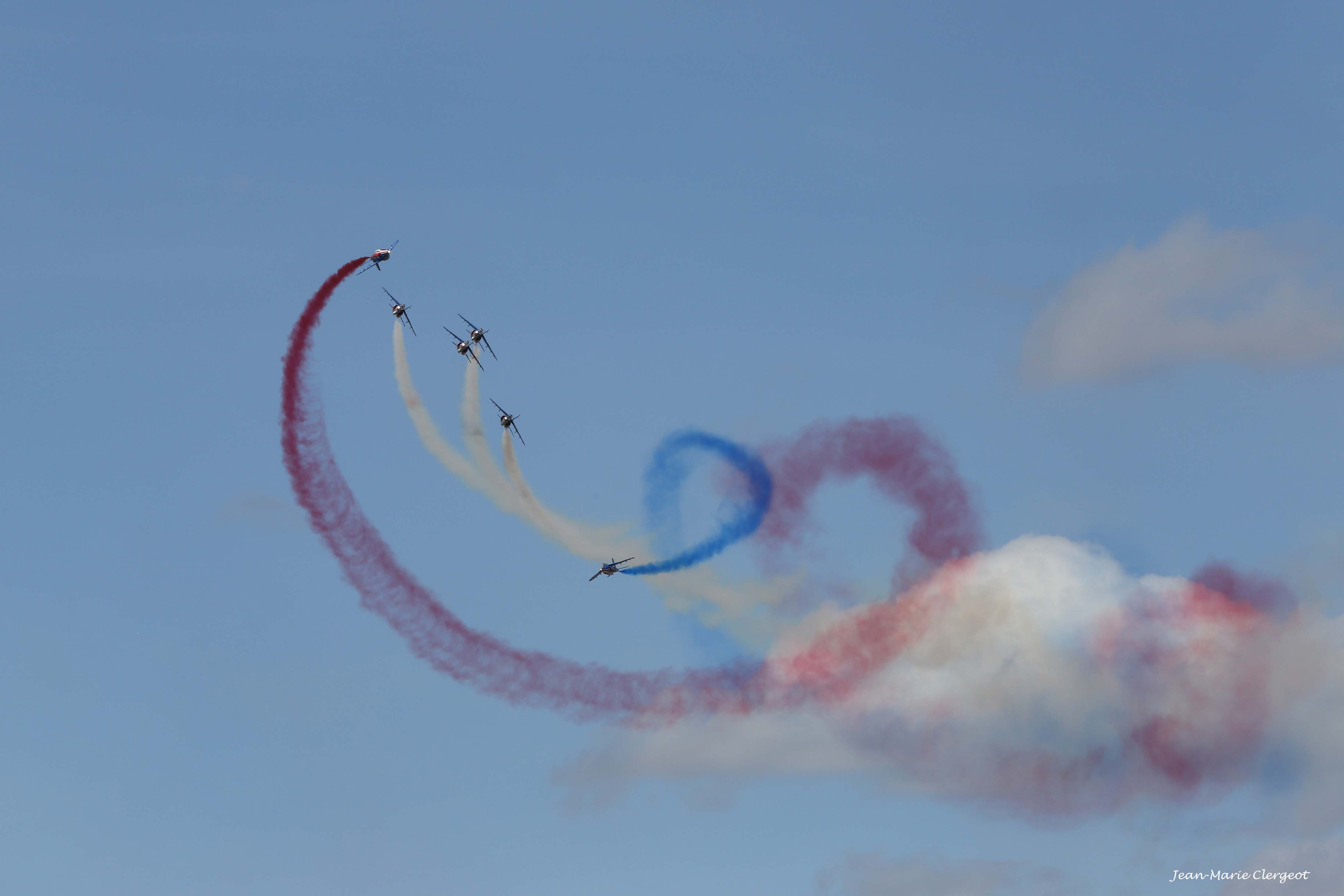 2018 1000rec - (Les Mureaux) Fête de l'Air - La Patrouile de France - Boucle 3ème mouvement